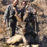 Bukharan Markhor Hunting in Uzbekistan. Picture is Hector Cuellar with his Bukharan Markhor Hunting trophy from Uzbekistan in the fall of 2001.