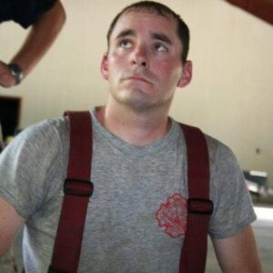 Nick D Simon as a young firefighter