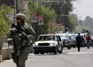 Nick D Simon responding to an IED of the Iraq First Lady's motorcade