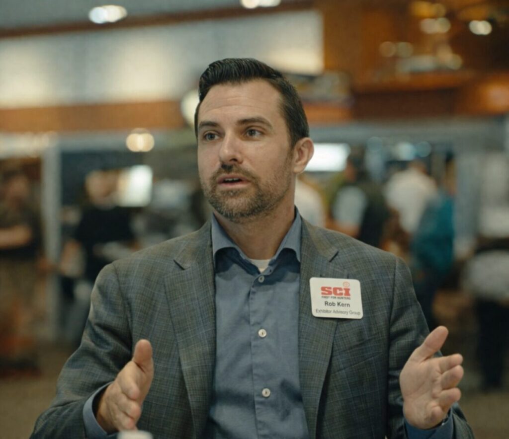 Rob Kern speaking at Safari Club International convention as Managing Director of The Hunting Consortium and IPHA President