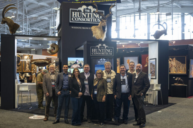 The Hunting Consortium Team at the Safari Club International convention. A team of International Hunting Brokers