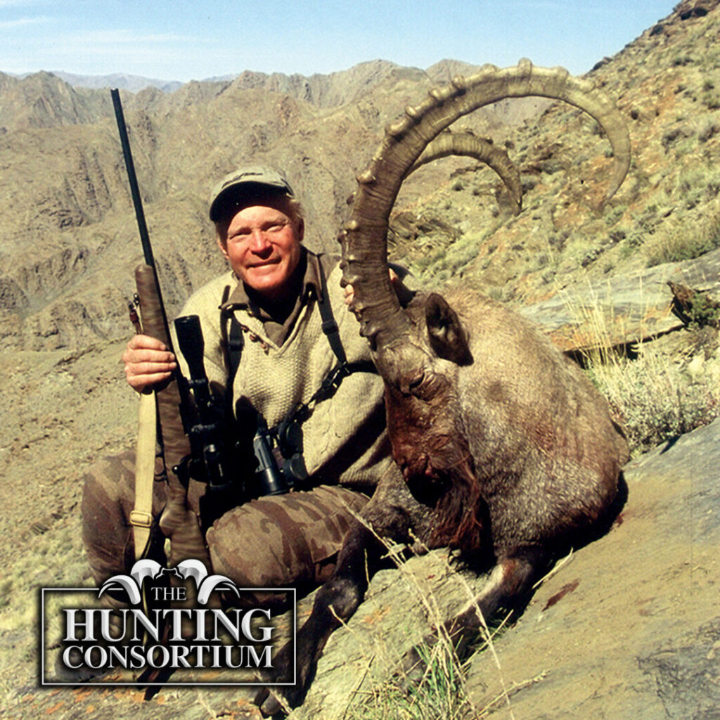 The Hunting Consortium is a Craig Boddington Endorsed Outfitter. This is Craig Boddington with his Altai Ibex (Siberian Ibex) from Mongolia from his Altai Ibex Hunt with Hunting Consortium